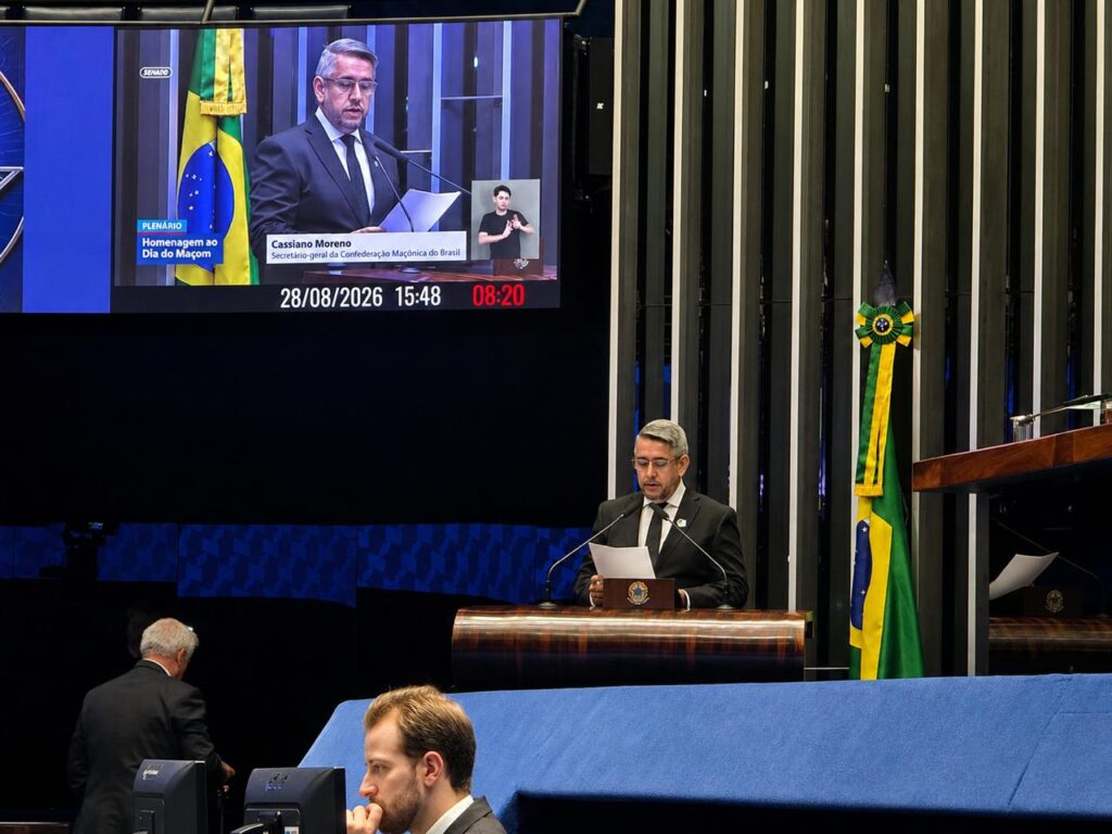 SESSÃO SOLENE NO SENADO FEDERAL CELEBRA O DIA NACIONAL DO MAÇOM E DESTACA A UNIDADE DA MAÇONARIA REGULAR BRASILEIRA